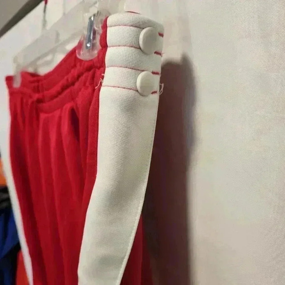 Nike Dri-Fit Size‎ Large (T) Tear-Away Athletic Pants Red with White Stripe - Picture 3 of 11